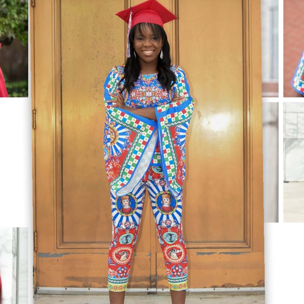 Multi color pants outfit